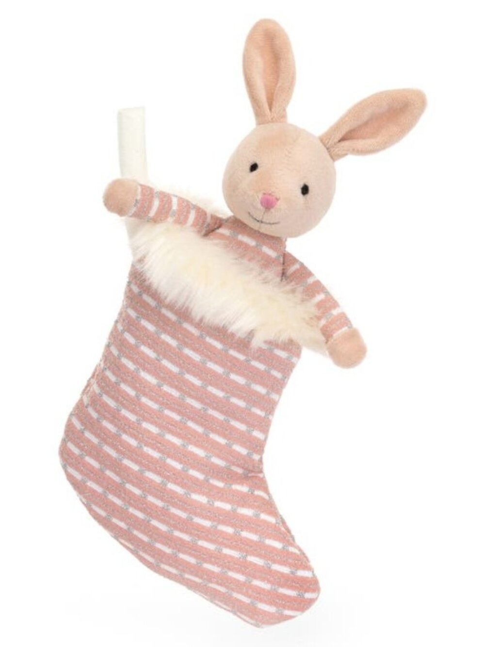 Jellycat Shimmer Stocking Bunny Stuffed Animal